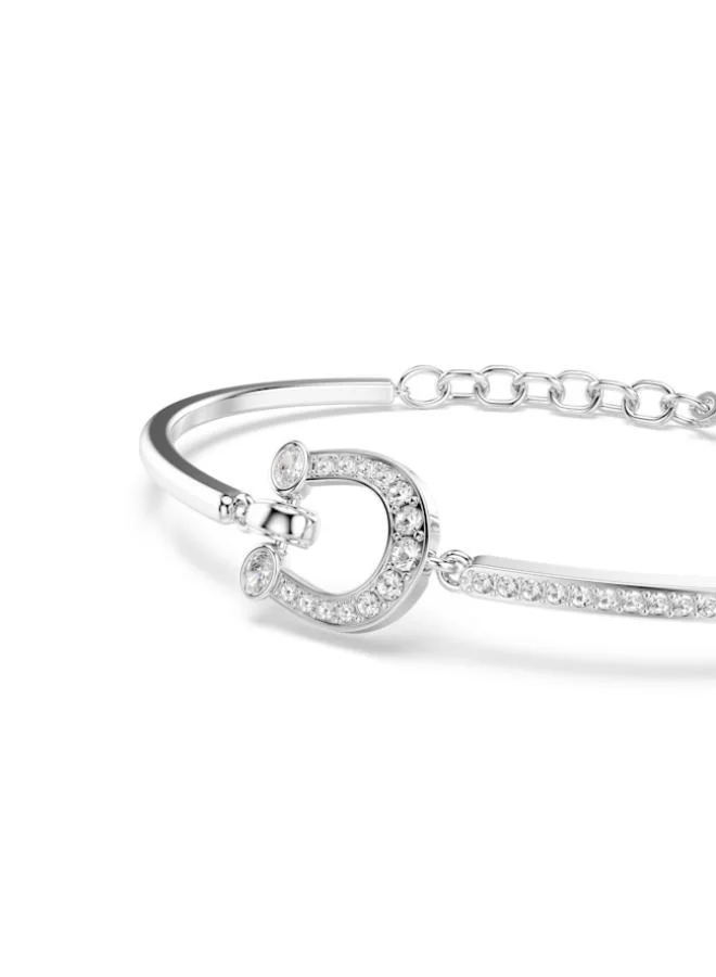 Swarovski  Symbolica White Crystal Rhodium Plated Soft Bracelet for Women | Best Price UAE